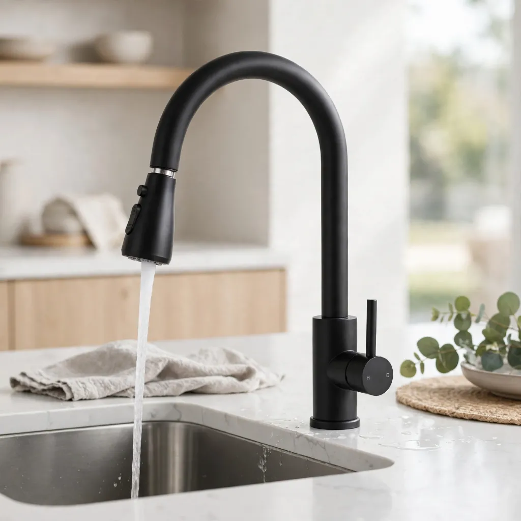 AQUA ZEN KITCHEN FAUCET BALCK 1.webp